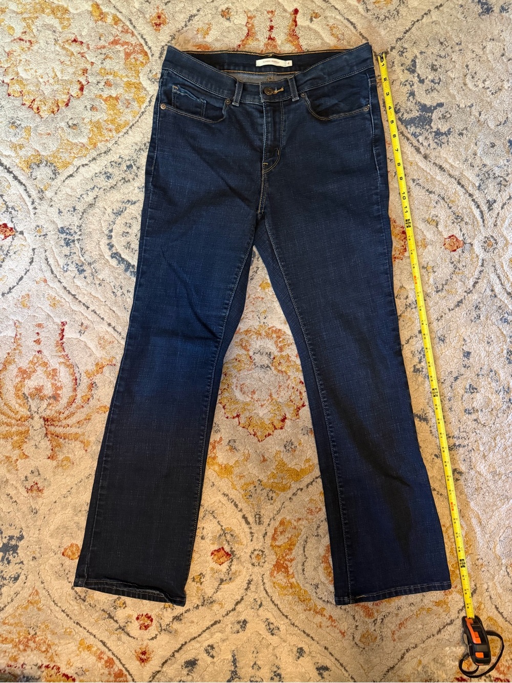 Dark Blue Women's Levi’s Stretch Classic Bootcut Jeans